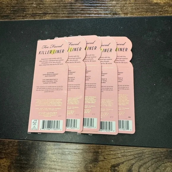 Too faced 36 hour eyeliner brand new lot of 5